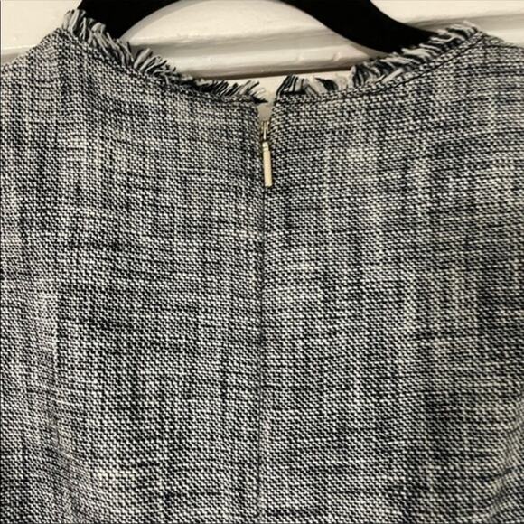 Rebecca Taylor Sleeveless Fit and Flare Grey Dress, raw hems - Picture 6 of 6